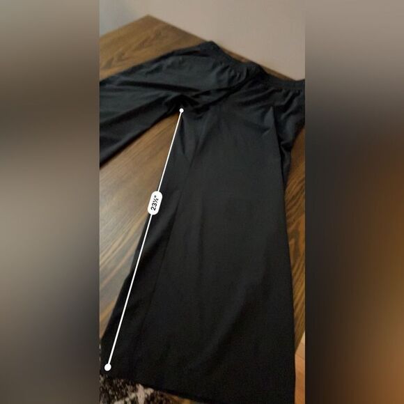 J Jill Fit on the go Wide Leg Pants Black crop women’s Medium EUC lightweight - Picture 12 of 14